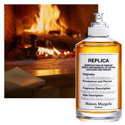 perfume replica by the fireplace|maison martin margiela by fireplace.